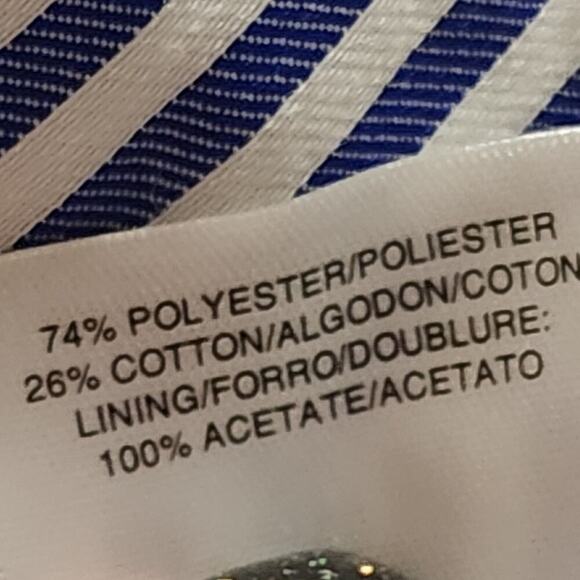 Nine‎ West Seersucker Striped Pleated Embroidered Skirt Plus Size 16 - Picture 11 of 11